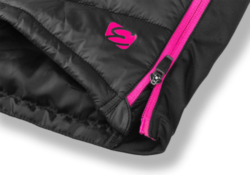 detail ETAPE ALASKA zateplená sukně černá/růžová