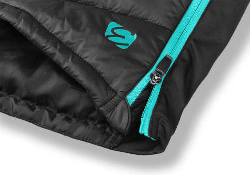 detail ETAPE ALASKA zateplená sukně černá/mint