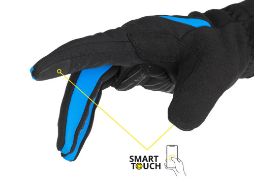 detail ETAPE PEAK 2.0 WS+ pánské rukavice na běžky černá/modrá