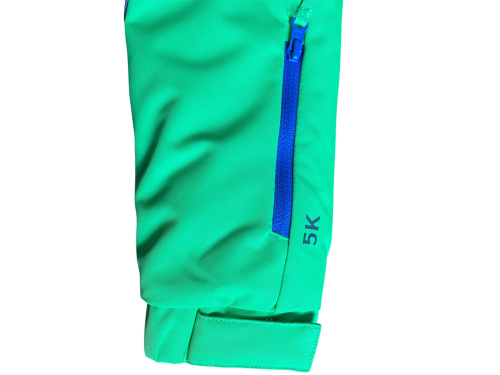 detail STUF CHARLIE dětská zimní souprava kalhoty+bunda modrá/zelená