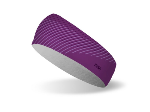 detail BOSA CHILLY GEOMETRIC VIOLET sportovní čelenka