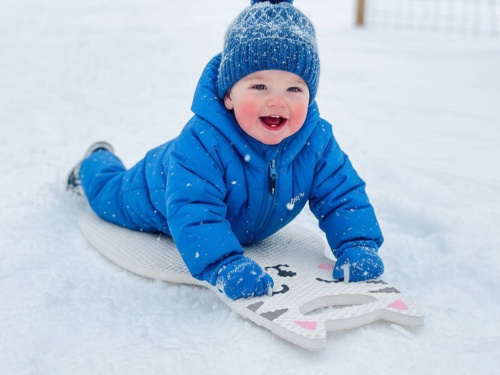 detail VYLEN ČIČI pěnový kluzák na sníh bílá