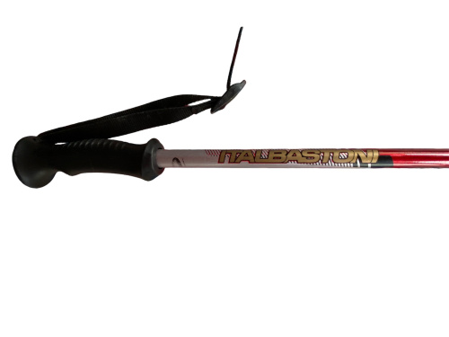 detail ITALBASTONI TWISTER JR dětské lyžařské hole červená B