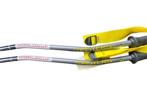 detail MASTERS WORLDCUP GSX JR dětské lyžařské hole černá/žlutá B