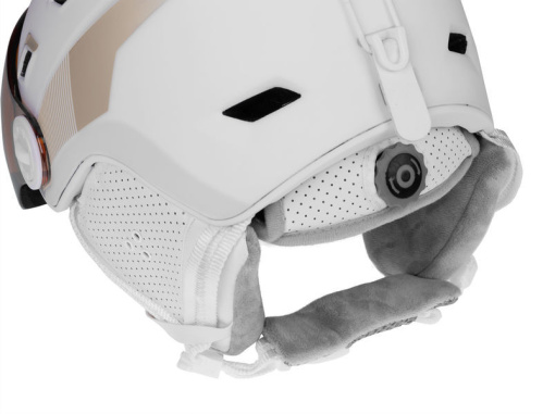 detail ETAPE MADONNA PRO dámská lyžařská helma bílá/prosecco mat 2025