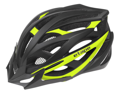 detail Cyklistická přilba ETAPE MAGNUM černá/žlutá fluo mat 2020