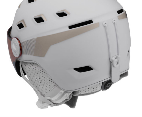 detail ETAPE MADONNA PRO dámská lyžařská helma bílá/prosecco mat 2025