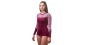 náhled SENSOR MERINO IMPRESS dámské triko dl.rukáv lilla/pattern