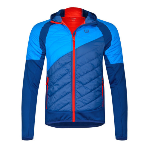 detail ETAPE CRUX PRO 2.0 pánská mikina s kapucí modrá/červená