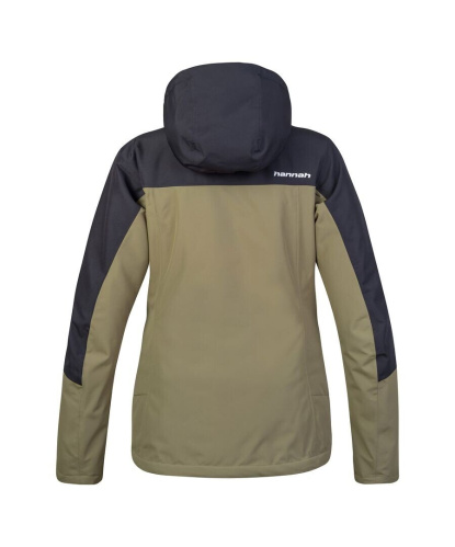 detail HANNAH MAKY COL dámská lyžařská bunda burnt olive/anthracite