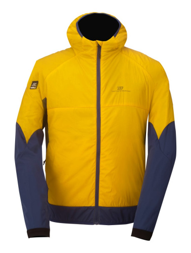 detail 2117 OF SWEDEN MELLDALA pánská hybridní bunda lemon curry