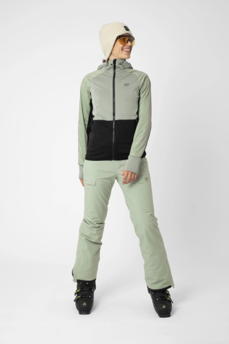 detail 2117 OF SWEDEN EDUM dámské lyžařské kalhoty Vintage Green