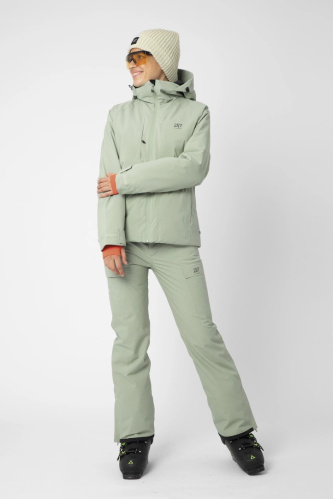 detail 2117 OF SWEDEN EDUM dámské lyžařské kalhoty Vintage Green