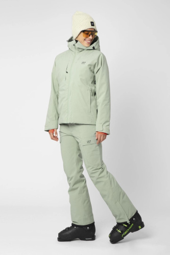 detail 2117 OF SWEDEN EDUM dámské lyžařské kalhoty Vintage Green