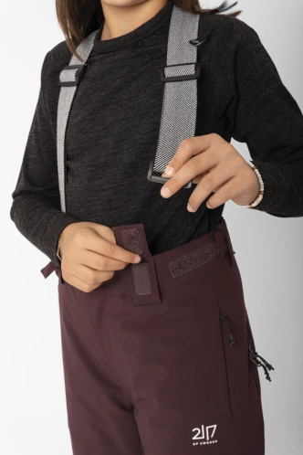 detail 2117 OF SWEDEN LAUKER dětské lyžařské kalhoty dk plum