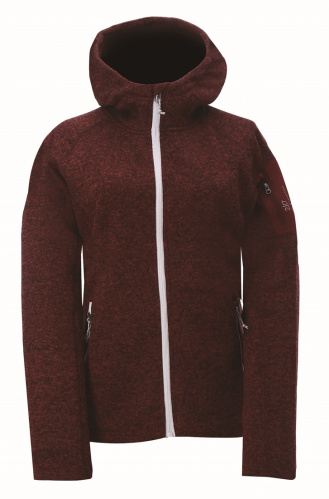 detail Mikina dámská 2117 OF SWEDEN GULLABO s kapucí vínová