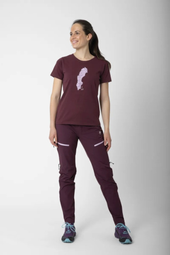detail 2117 OF SWEDEN APELVIKEN dámské triko plum
