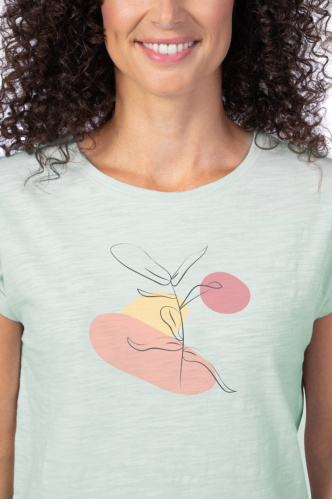 detail HANNAH ARISSA II dámské triko blue flower