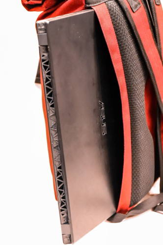 detail 2117 OF SWEDEN ELGHULT městský rolovací batoh 30l forest green