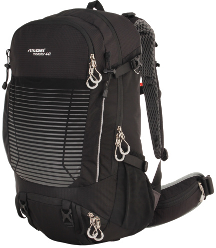 detail AXON MONSTER outdoorový batoh 44l černá