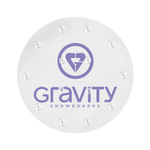 detail GRAVITY HEART MAT clear/lavender snowboard grip