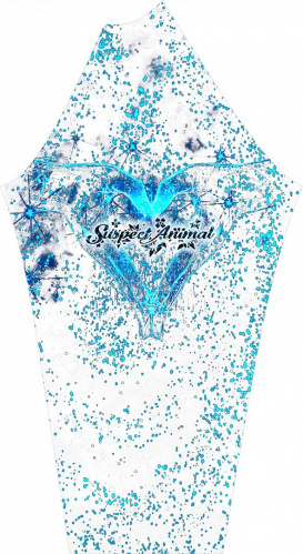 detail SUSPECT ANIMAL HEART 321021 dámské funkční triko zip ECO bamboo thermo bílá