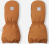 detail REIMA NOUTO dětské zimní palčáky cinnamon brown 24/25