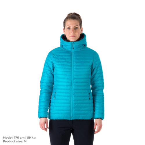 detail NORTHFINDER ANNIE BU-6034OR azure blue black dámská oboustranná bunda