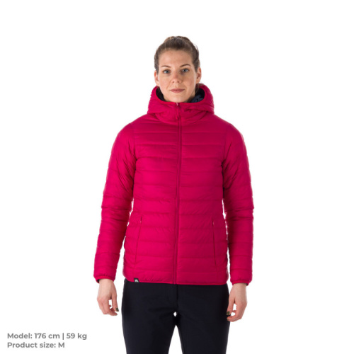 detail NORTHFINDER ANNIE BU-6034OR rosenavy dámská oboustranná bunda