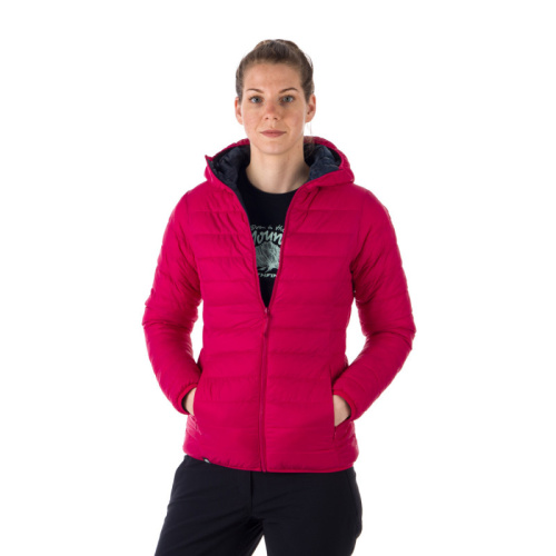 detail NORTHFINDER ANNIE BU-6034OR rosenavy dámská oboustranná bunda