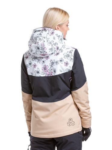 detail MEATFLY KIRSTEN dámská SNB & SKI bunda Blossom White/Latte