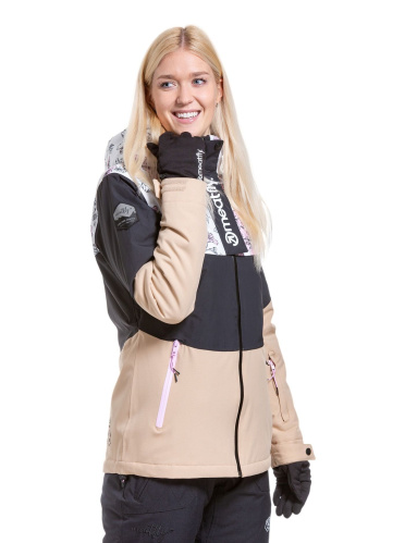 detail MEATFLY KIRSTEN dámská SNB & SKI bunda Blossom White/Latte