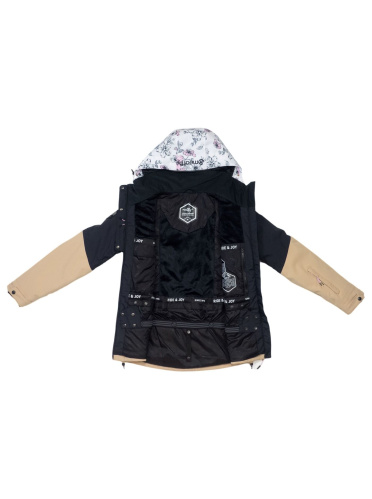 detail MEATFLY KIRSTEN dámská SNB & SKI bunda Blossom White/Latte