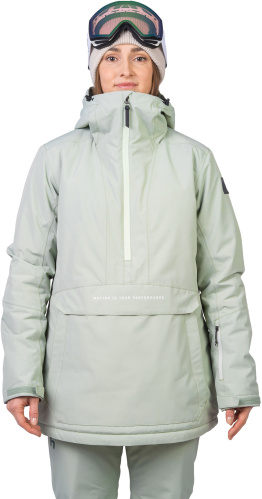 detail HANNAH MEGIE dámská lyžařská bunda desert sage