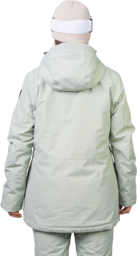 detail HANNAH MEGIE dámská lyžařská bunda desert sage
