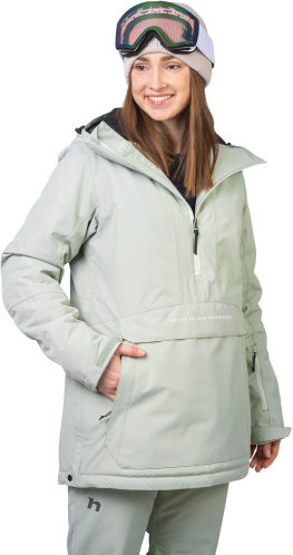 detail HANNAH MEGIE dámská lyžařská bunda desert sage