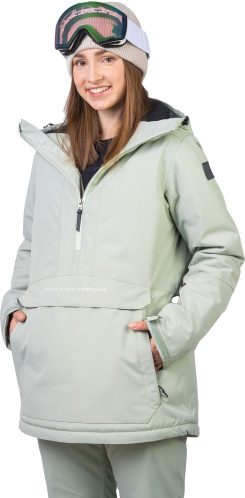 detail HANNAH MEGIE dámská lyžařská bunda desert sage