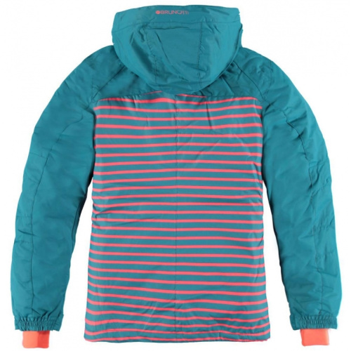 detail BRUNOTTI JUNGIO dámská lyžařská bunda tyrkysová