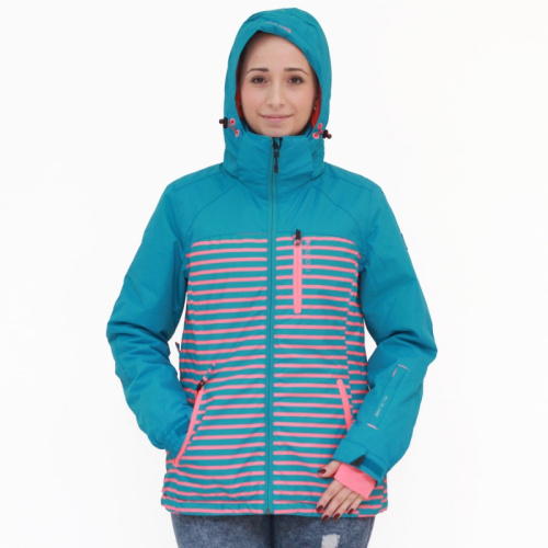 detail BRUNOTTI JUNGIO dámská lyžařská bunda tyrkysová