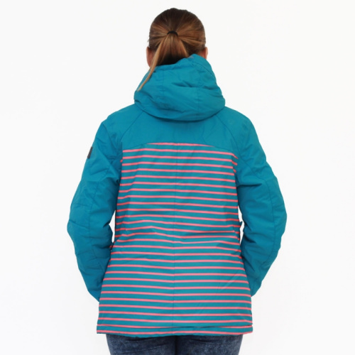 detail BRUNOTTI JUNGIO dámská lyžařská bunda tyrkysová