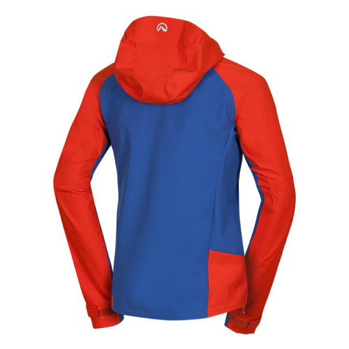 detail NORTHFINDER ROSTON BU-3860OR pánská outdoorová bunda softshellová orangeblue