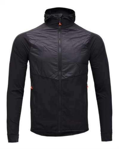 detail SILVINI CORE MJ1700 pánská bunda na běžky black/charcoal