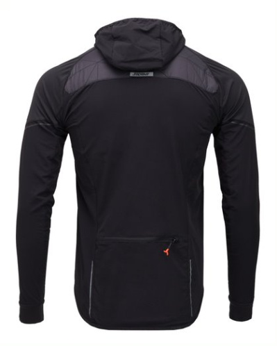 detail SILVINI CORE MJ1700 pánská bunda na běžky black/charcoal
