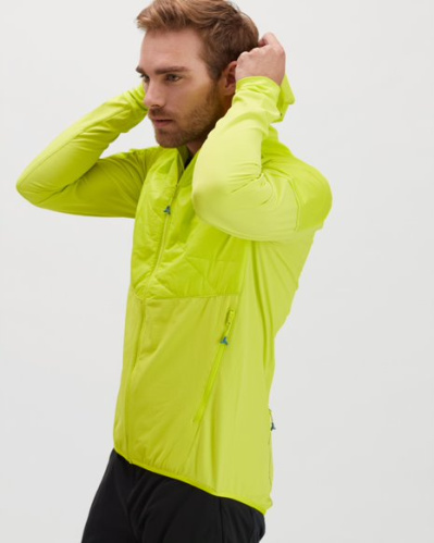 detail SILVINI CORE MJ1700 pánská bunda na běžky lime/ocean