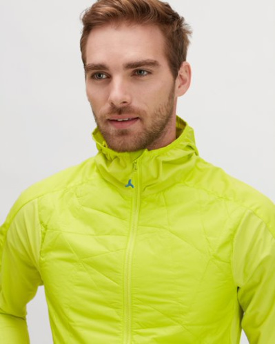 detail SILVINI CORE MJ1700 pánská bunda na běžky lime/ocean