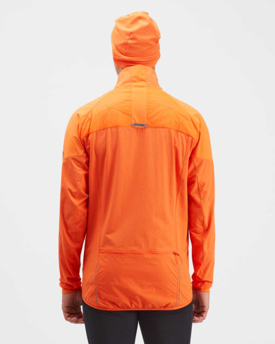 detail SILVINI MJ2120 CORTENO pánská bunda na běžky orange