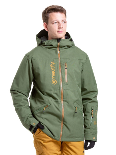 detail MEATFLY HELIOS pánská SNB & SKI bunda Bronze Green