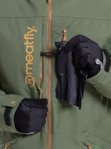 detail MEATFLY HELIOS pánská SNB & SKI bunda Bronze Green