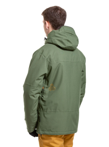 detail MEATFLY HELIOS pánská SNB & SKI bunda Bronze Green