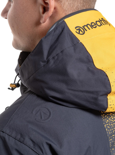 detail MEATFLY SHADER pánská SNB & SKI bunda Shader, Sunflower/Dark Grey